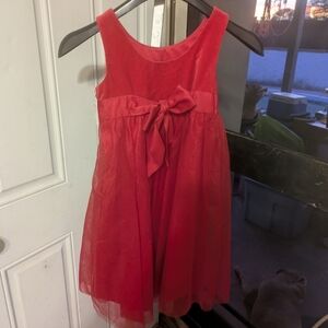 Carter's Vibrant Red Formal Kids Holiday Christmas Dress 5 New